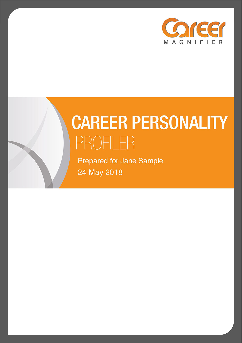Sample Career Personality Report 1